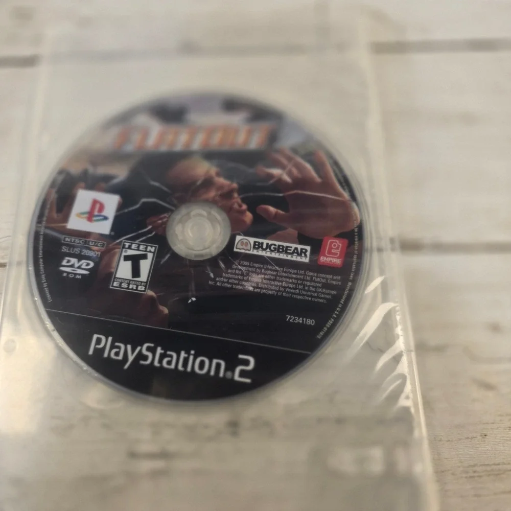 FlatOut Sony PlayStation 2 PS2 Game Disc Only SLUS 20901 NTSC Racing Bugbear
